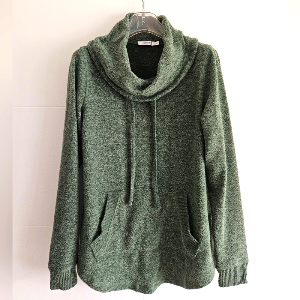 Ricki's S pullover Sweater Cowl Neck Soft Fuzzy Small